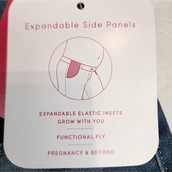 New Isabel Maternity Jeans Blue Jeggings Stretch Exapndable Size 2 / 26 - Picture 8 of 9